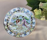 FARFURIE DECORATIVA VINTAGE DIN PORTELAN CHINEZESC MACAO, DECORATA MANUAL