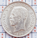 1061 Suedia 1 krona 1936 Gustaf V (1907-1950) km 786 argint, Europa