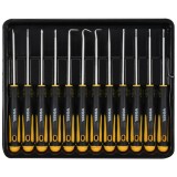 Vorel 64555 - Set surubelnite cu profil mixt 12 bucati
