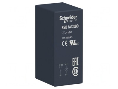 Releu Electromagnetic SPDT 24VDC 12A 250VAC foto