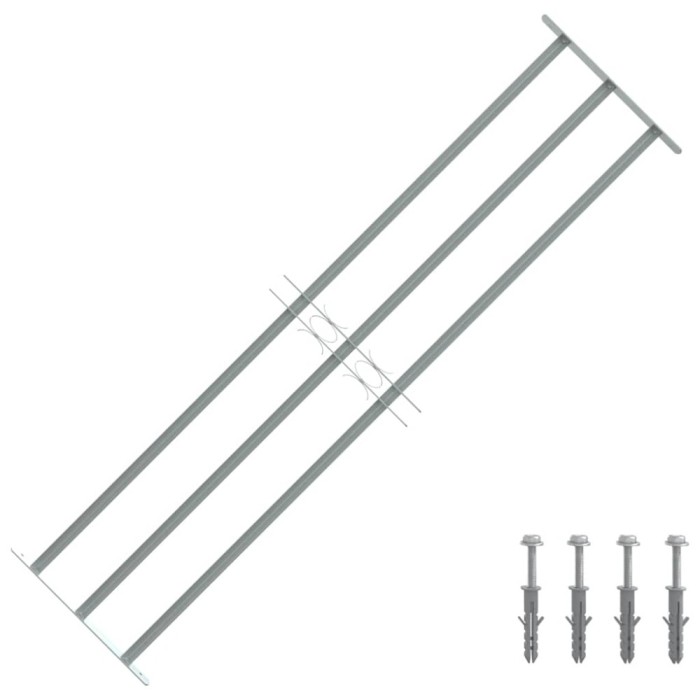 Grilaj de siguranță pentru ferestre cu 3 bare transversale 1000-1500mm 141384