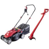 Raider RD-LM32 + RD-GT26 - Masina de tuns iarba electrica 1600 W 36 cm 40 l + Trimmer gazon 300 W 220 mm cap cu fir