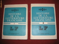 Histoire de la litterature francaise - Angela Ion ( 2 vol. ) foto