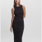 Rochie midi VERO MODA Vmlavender SL Calf Dress Vma Noos, neagra, M - OUTLET