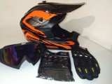 Cumpara ieftin Set casca moto-atv-trotineta-enduro+Ochelari+Manusi+Cagula ,marimi disponibile S,M si L