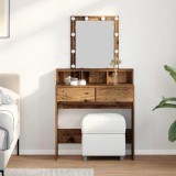 VidaXL Masă de toaletă Lemn Vechi 80 x 41 x 144.5 cm Lemn compozit