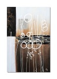 Cumpara ieftin Tablou pictat manual, Improvizatie abstracta, 90x60cm ulei pe panza, gata de expus pe perete