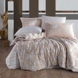 Lenjerie de pat satin clasy king size (palmira)
