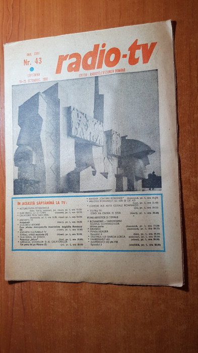 revista radio-tv saptamana 19-25 octombrie 1980