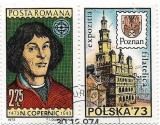 Aniversari I - Nicolaus Copernic, 1973 - cu vinieta, obliterat