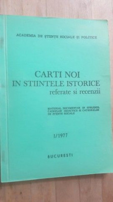 Carti noi in stiintele istorice 1-1977 foto