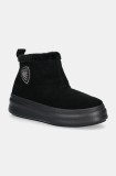 Blauer cizme de zapada din piele intoarsa EMERY culoarea negru, F4EMERY02.SUE