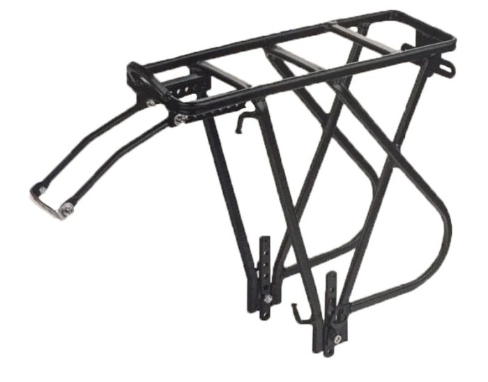 Portbagaj spate reglabil 24&ndash;29&quot;, aluminiu, capacitate maxima incarcare 25 kg, greutate 629 g