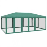 Cumpara ieftin Cort de petrecere cu 10 pereti din plasa, verde, 6x4 m, HDPE