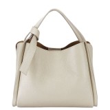 Geanta medie bej din piele naturala 8905 128