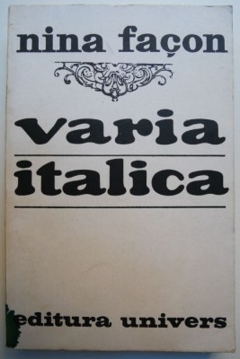 Varia Italica &amp;ndash; Nina Facon foto