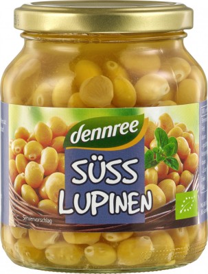 Boabe de lupin bio 340g Dennree foto