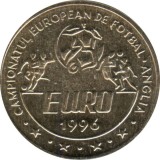 Romania 10 Lei 1996 (comemorativa: Campionatul European de Fotbal 1996) KM-134 UNC !!!