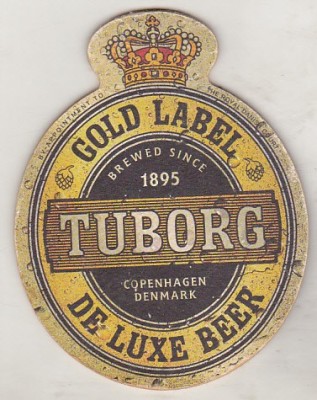 bnk div Suport de carton pentru halba/pahar bere - coaster - Tuborg foto