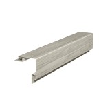 Profil colt exterior Vox SVP-12 pentru lambriu exterior, PVC, stejar gri, 3.05 m