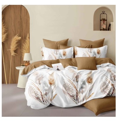 Lenjerie pat dublu,bumbac finet,6 piese,cearceaf normal 220x240cm, cearceaf pilota 200x220cm, 2 fete de perna 50x70, 2 fete de perna 70x70-A1081 foto