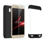 Husa Samsung Galaxy J5 2017 - Protectie 360 grade, 3 in 1, Plastic dur, Neagra, Universal