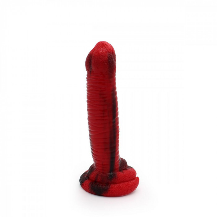 Dildo Sarpe Monstar Beast Silicon Rosu/Negru 24 cm