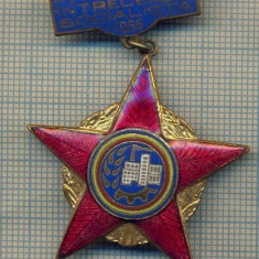 Y 801 INSIGNA -FRUNTAS IN INTRECEREA SOCIALISTA -1966 -PENTRU COLECTIONARI