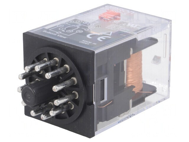 Releu electromagnetic 3PDT 24VDC 10A