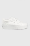 Cumpara ieftin Vans teniși old skool stackform femei, culoarea negru VN0A7Q5MW001-WHITE