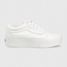 Vans teniși old skool stackform femei, culoarea negru VN0A7Q5MW001-WHITE