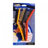 Set 3 perii pentru gratar, 3 culori, 22cm
