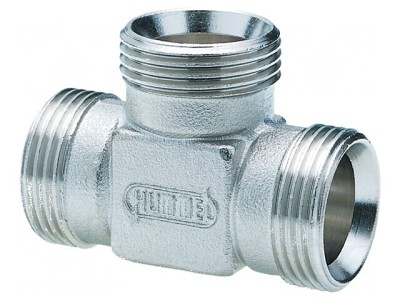Teu Filet ext G 3/4 Alamă Nichelată 40mm 54mm foto