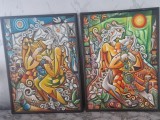Pictura in ulei pe panza stil cubistic