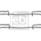 FEBI BILSTEIN 182386 Set accesorii, placute frana