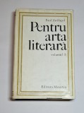 Pentru arta literară, vol. I &ndash; Aut. Paul Zarifopol, Ed. Minerva, 1971