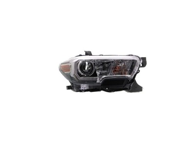 Far TOYOTA TACOMA, 08.2015-, partea dreapta, cu LED daytime running light; Type= USA; H11+H9; manual; negru-silver; Omologare SAE; halogen, foto