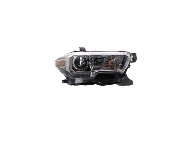 Far TOYOTA TACOMA, 08.2015-, partea dreapta, cu LED daytime running light; Type= USA; H11+H9; manual; negru-silver; Omologare SAE; halogen,