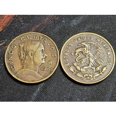 Mexic 1965 - 5 centavos, circulata