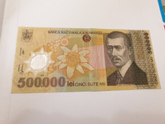 bancnota romania 500000 lei 2000 ghizari foto