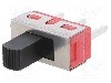 Intrerupator glisant, 2 pozitii, SPDT, ON-ON, E-SWITCH - 500SSP1S2M2QEA