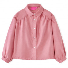 Bluză pentru copii cu mâneci bufante, roze antichizat, 116
