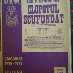 Clopotul Scufundat, Bibl.Teatrului National 1938, A. Maniu, ilustr. R.Maniu