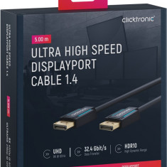 Cablu Profesional 5m DisplayPort v1.4 4K 120Hz 8K 60Hz AWG28 Clicktronic