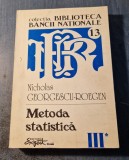 Metoda statistica Nicholas Georgescu Roegen