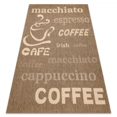 Covor sisal Floorlux 20645 cafea si natural, 120x170 cm foto
