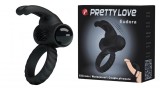 Inel Vibrator de Penis Eudora, Silicon, Negru