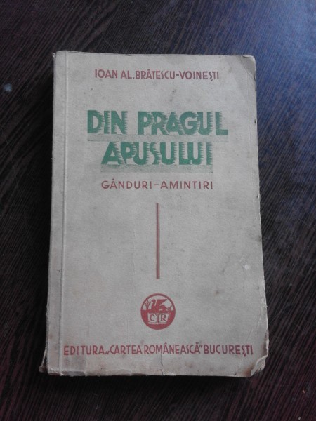 DIN PRAGUL APUSULUI- IOAN AL. BRATESCU VOINESTI