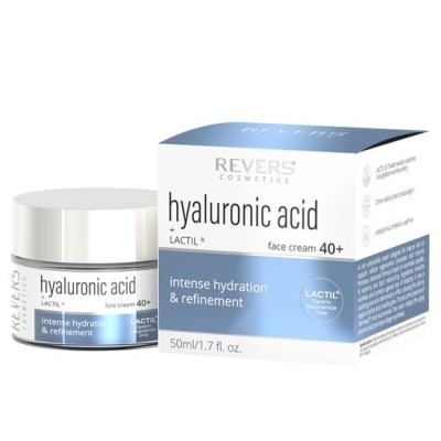 Crema de fata cu acid hialuronic + LACTIL&amp;reg;, pentru hidratare si fermitate, Revers, 40+, 50 ml foto
