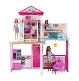Set Barbie - Casa Barbie cu mobilier si accesorii si 3 papusi incluse